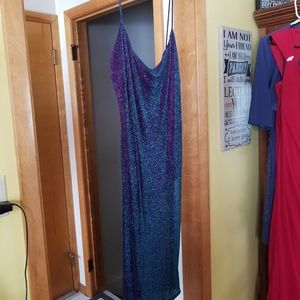 fashion nova catherine metallic dress